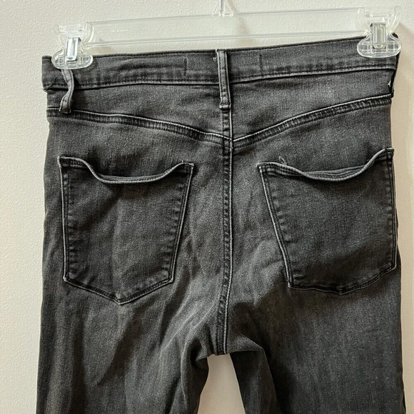 GAP Women’s Black True Skinny Super High Rise Crop Jeans Sz 28 Denim Pants - Picture 7 of 9